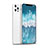 Apple iPhone 12 Pro用360度 フルカバー極薄ソフトケース シリコンケース 耐衝撃 全面保護 バンパー アップル ホワイト