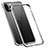 Apple iPhone 12 Pro用ケース 高級感 手触り良い アルミメタル 製の金属製 バンパー カバー T02 アップル シルバー