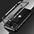 Apple iPhone 12 Pro用ケース 高級感 手触り良い アルミメタル 製の金属製 バンパー カバー N01 アップル シルバー・ブラック