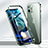Apple iPhone 12 Pro用ケース 高級感 手触り良い アルミメタル 製の金属製 360度 フルカバーバンパー 鏡面 カバー N01 アップル 