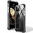 Apple iPhone 12 Pro Max用極薄ソフトケース シリコンケース 耐衝撃 全面保護 クリア透明 S02 アップル ブラック