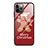 Apple iPhone 12 Pro Max用ハイブリットバンパーケース プラスチック パターン 鏡面 カバー クリスマス アップル ワインレッド