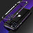 Apple iPhone 12 Pro Max用ケース 高級感 手触り良い アルミメタル 製の金属製 バンパー カバー N01 アップル パープル