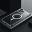 Apple iPhone 12 Pro Max用ケース 高級感 手触り良い メタル兼プラスチック バンパー Mag-Safe 磁気 Magnetic QC3 アップル ブラック