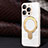 Apple iPhone 12 Pro Max用極薄ソフトケース シリコンケース 耐衝撃 全面保護 Mag-Safe 磁気 Magnetic C01 アップル ホワイト