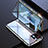 Apple iPhone 13用ケース 高級感 手触り良い アルミメタル 製の金属製 360度 フルカバーバンパー 鏡面 カバー M08 アップル シルバー