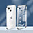 Apple iPhone 13用極薄ソフトケース シリコンケース 耐衝撃 全面保護 クリア透明 H08 アップル シルバー
