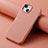 Apple iPhone 13用ケース 高級感 手触り良いレザー柄 S04D アップル ピンク