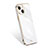 Apple iPhone 13 Mini用360度 フルカバー極薄ソフトケース シリコンケース 耐衝撃 全面保護 バンパー S03 アップル ホワイト