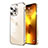 Apple iPhone 13 Pro用ケース 高級感 手触り良い メタル兼プラスチック バンパー LF7 アップル ゴールド