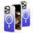 Apple iPhone 13 Pro用極薄ソフトケース グラデーション 勾配色 クリア透明 Mag-Safe 磁気 Magnetic アップル ネイビー