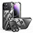 Apple iPhone 13 Pro用ケース 高級感 手触り良い メタル兼プラスチック バンパー Mag-Safe 磁気 Magnetic LK4 アップル ブラック