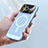 Apple iPhone 13 Pro用ハードケース プラスチック メッシュ デザイン カバー Mag-Safe 磁気 Magnetic JS1 アップル 