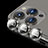 Apple iPhone 13 Pro用強化ガラス カメラプロテクター カメラレンズ 保護ガラスフイルム C08 アップル ブラック