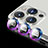 Apple iPhone 13 Pro用強化ガラス カメラプロテクター カメラレンズ 保護ガラスフイルム C08 アップル パープル