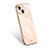 Apple iPhone 14用360度 フルカバー極薄ソフトケース シリコンケース 耐衝撃 全面保護 バンパー S03 アップル ゴールド