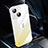 Apple iPhone 14用ハードカバー クリスタル クリア透明 勾配色 QC2 アップル イエロー