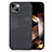 Apple iPhone 14 Plus用シリコンケース ソフトタッチラバー レザー柄 カバー SD3 アップル 