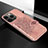 Apple iPhone 14 Pro用シリコンケース ソフトタッチラバー バタフライ パターン カバー S02 アップル ローズゴールド