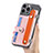 Apple iPhone 14 Pro用シリコンケース ソフトタッチラバー レザー柄 カバー SD3 アップル ピンク
