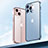 Apple iPhone 14 Pro Max用ケース 高級感 手触り良い アルミメタル 製の金属製 360度 フルカバーバンパー 鏡面 カバー M01 アップル 