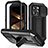Apple iPhone 15 Pro Max用360度 フルカバー ケース 高級感 手触り良い アルミメタル 製の金属製 RJ3 アップル ブラック