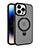 Apple iPhone 15 Pro Max用極薄ソフトケース シリコンケース 耐衝撃 全面保護 クリア透明 カバー Mag-Safe 磁気 Magnetic T02 アップル ブラック