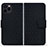 Apple iPhone 15 Pro Max用手帳型 レザーケース スタンド カバー HF1 アップル ブラック
