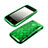 Apple iPhone 3G 3GS用ソフトケース サークル クリア透明 アップル グリーン