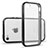 Apple iPhone 4S用ハイブリットバンパーケース クリア透明 プラスチック アップル ブラック