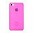 Apple iPhone 4S用ソフトケース クリア透明 質感もマット アップル ピンク