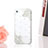 Apple iPhone 4S用ケース ダイヤモンドスワロフスキー 花々 アップル ホワイト