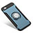 Apple iPhone 5用ハイブリットバンパーケース プラスチック アンド指輪 アップル ネイビー