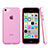 Apple iPhone 5C用ハイブリットバンパーケース クリア透明 プラスチック アップル ピンク