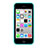 Apple iPhone 5C用ハイブリットバンパーケース クリア透明 プラスチック アップル ブルー
