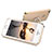 Apple iPhone 5S用ケース 高級感 手触り良い メタル兼プラスチック バンパー アンド指輪 アップル ゴールド