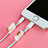 Apple iPhone 5S用アンチ ダスト プラグ キャップ ストッパー Lightning USB J05 アップル ゴールド