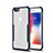 Apple iPhone 6 Plus用ハイブリットバンパーケース クリア透明 プラスチック 鏡面 カバー アップル ネイビー