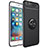 Apple iPhone 6 Plus用極薄ソフトケース シリコンケース 耐衝撃 全面保護 アンド指輪 マグネット式 バンパー アップル ブラック