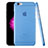 Apple iPhone 6 Plus用極薄ケース クリア透明 プラスチック アップル ネイビー