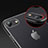 Apple iPhone 7用極薄ソフトケース シリコンケース 耐衝撃 全面保護 クリア透明 アップル ブラック