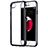 Apple iPhone 7用ハイブリットバンパーケース クリア透明 プラスチック カバー アップル ブラック
