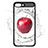 Apple iPhone 7 Plus用360度 フルカバーハイブリットバンパーケース クリア透明 プラスチック 鏡面 T02 アップル ブラック