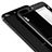 Apple iPhone 7 Plus用360度 フルカバーハイブリットバンパーケース クリア透明 プラスチック 鏡面 T02 アップル ブラック