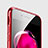 Apple iPhone 7 Plus用バンパーケース クリア透明 T01 アップル レッド