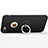 Apple iPhone 8用ハードケース プラスチック 質感もマット ロゴを表示します アンド指輪 アップル ブラック