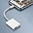 Apple iPhone 8 Plus用Lightning to USB OTG 変換ケーブルアダプタ H01 アップル ホワイト