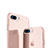 Apple iPhone 8 Plus用極薄ソフトケース シリコンケース 耐衝撃 全面保護 クリア透明 H20 アップル ピンク