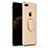 Apple iPhone 8 Plus用ケース 高級感 手触り良い メタル兼プラスチック バンパー アンド指輪 A03 アップル ゴールド
