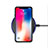 Apple iPhone 8 Plus用ハードケース プラスチック 鏡面 M01 アップル ブラック